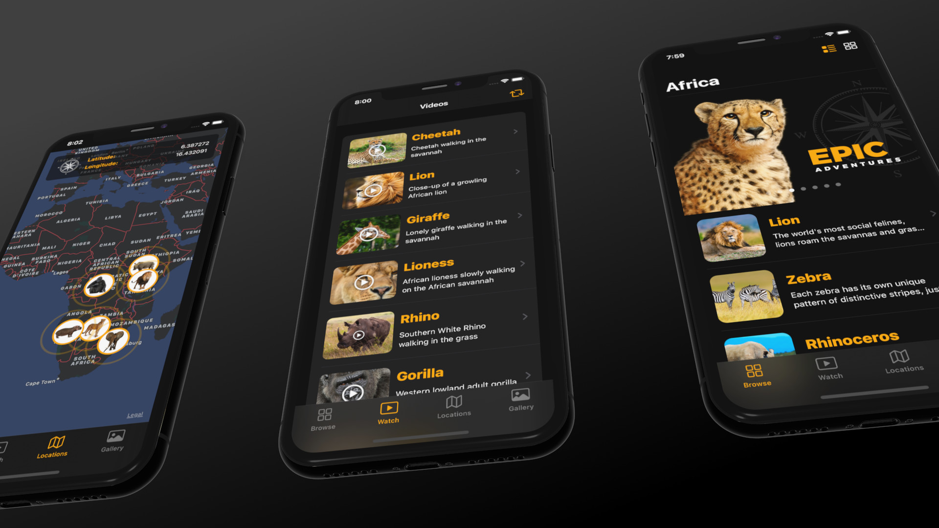 SwiftUI app called Africa